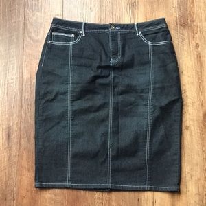 Women’s knee length jean skirt